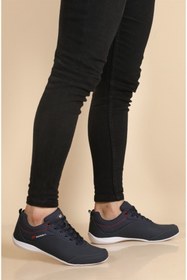 Resim MP Mp 7332 Erkek Lacivert Ince Beyaz Taban Sneaker Yürüyüş Koşu Bağcıklı Günlük Casual Spor Ayakkabı 