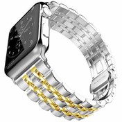 Resim Watch 42mm Uyumlu KRD-14 Metal Zore Kordon-Gold 