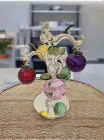 Resim Özel Kristal Kesim 5'li Üzüm Dekoratif Obje 