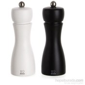 Resim Peugeot Tahiti Karabiber+Tuz Değirmeni 2Li Set Siyah Beyaz 15Cm 