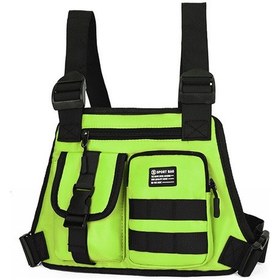 Resim Yelek Sırt Çantası Açık Spor Çantası Binicilik Çantası Çok Fonksiyonlu Off-road Yelek Çantası 10 İnç Yeşil 