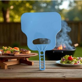 Resim Ar Armese Mangal Yelpazesi El Tipi Plastik, Barbekü ve Mangal Kömür Yakma İçin Pratik Üfleyici İnce 