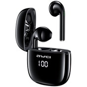 Resim Awei T28p Bluetooth V5.0 Tws Ture Kablosuz Spor Led Ekranlı Kulaklık Şarj Kutusu İle Siyah 
