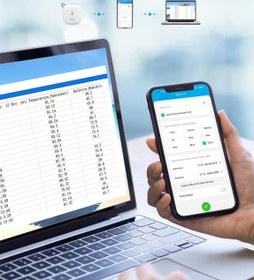 Resim Termometre ve Higrometre,Wi-Fi Bağlantılı, Uygulama Bildirimi ve Veri Depolama Özellikli 