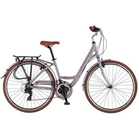 Resim Salcano Sarajevo 700 Unisex V Fren 28" Jant 21 Vites Şehir Bisikleti Açık Pembe Beyaz 