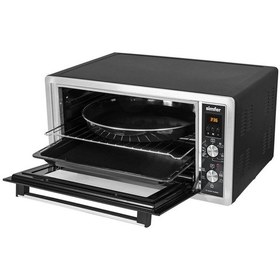 Resim Simfer 4559 İnox 45 LT Turbo Fan Mini / Midi Fırın - 6 Fonksiyon, Dijital Ekran, Pop-Up Düğme,Yoğurt Yapma 
