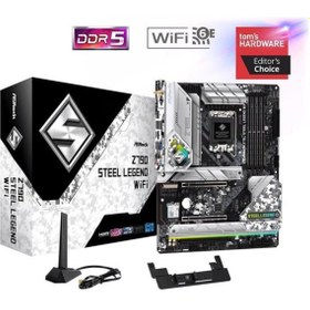 Resim Genel Markalar Z790 Steel Legend Wıfı-6e Ddr5 Hdmı-dp Pcıe 5.0 1700p Atx 