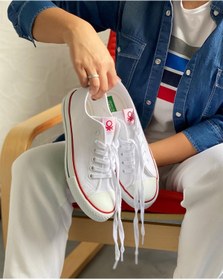 Resim Benetton Bn 30196 Kadın Sneaker Ayakkabı Beyaz 36 40 001 