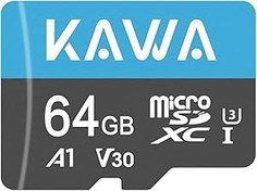 Resim Kawa High Endurance U3 V30 100MB/s Okuma 40MB/s Yazma 64GB Micro SD Hafıza Kartı 