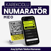 Resim Karekodlu Araç Numaratörü - Araç İçi Park Telefon Numarası 