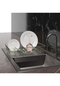 Resim Teknotel Tek Katlı Bulaşıklık Tabaklık Alın Sarı Kb095 Altın 