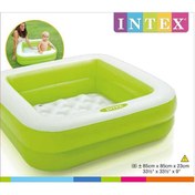 Resim Intex Renkli Şişme Taban 2 Bölme Havuz 86 Cm. (57100) 