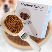 Resim 1pc Elektronik Terazi Evcil Kedi ve Köpek Maması için Tartma, Kediler ve Köpekler için Evcil Hayvan Gereçleri, Kedi ve Köpek Maması için Ölçü Kaşığı. 
