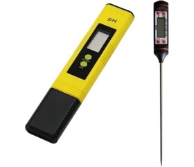 Resim Dijital Termometreli ve Ph Ölçer Seti, Su ve Akvaryum Için 0.01 Hassasiyet 