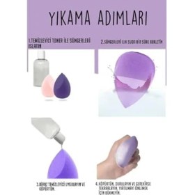 Resim Hype Store Makyaj Süngeri Fondöten Süngeri, Pudra Süngeri, Kapatıcı Süngeri, Güneş Kremi Süngeri, Bb Krem Süngeri Profesyonel Makyaj Süngeri 4 ' Lü Set 
