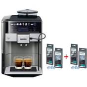 Resim Siemens TE655203RW Siemens Tam Otomatik Kahve Makinesi Ve 2'Lİ TZ80001 + 2'Lİ TZ80002 TEMİZLİK TABLETLERİ 