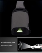 Resim Neevoyu Erkekler İçin Usb Şarjlı Sırt Çantası - Seyahat Ve İş İçin Pratik Çapraz Çanta Siyah 