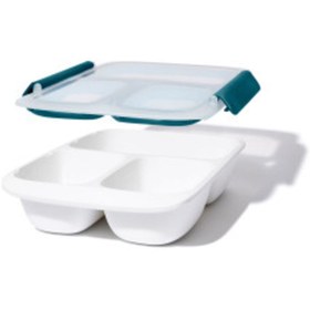 Resim Oxo Gg Prep & Go 3 Bölmeli Sızdırmaz Saklama Kabı 