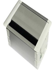 Resim Genel Markalar Boş 5 Modül Masa Mobilya Üstü Priz Kutusu Aluminyum Kapaklı Ev Ofis Mağaza 