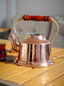 Resim Bakır Demlik Dövme Bakır 