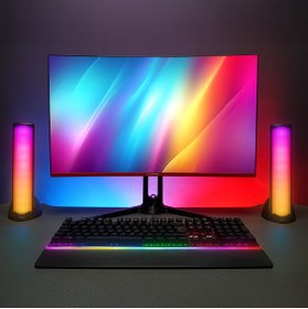 Resim Mikado MD-183 2.0 3W-2 Bluetooth Siyah RGB Aydınlatmalı USB + 3.5mm USB 5V Speaker Hoparlör 