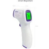 Resim Şeker Ofisi Temassız Dijital Ateş Ölçer Termometre Tabanca, Hafızalı Kızılötesi Sensör, Bebek Çocuk Kedi Köpek Kullanımına Uygun, Ortam Nesne Mama Yemek Ölçümü, Pilli, Türkçe Kılavuz ve Türkçe Kutulu 