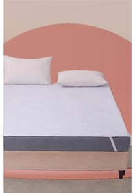 Resim Mycey 200X220 Cm Sıvı Geçirmez Alez Çift Kişilik Alez Pamuk Alez Beyaz 