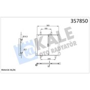 Resim Kale Klima Radyatörü Kondenseri P107 05 14 1.0i 12v-1.4hdi 05 C1 1.0i 12v-1.4hdi 05 A IS00-KALE 357850 