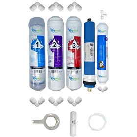 Resim Pemax Water Solutions Kapalı Kasa Su Arıtma Cihazlarına Uygun STD 5'li Vontron Mebran Mineralli Tatlandırıcı Set 