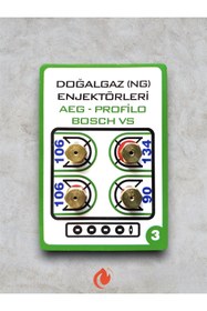 Resim Universal 10 Adet - Doğalgaz Ocak Enjektör Meme - 7'lik Ocak Memesi 