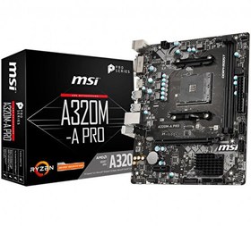 Resim MSI A320M-A PRO 3200 MHz(OC) DDR4 Soket AM4 DVI HDMI mATX Anakart MSI