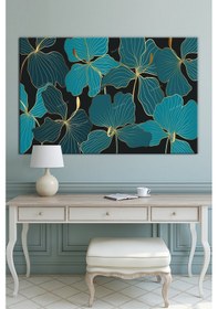 Resim Yapraklar Dekoartif Sanatsal Kanvas Tablo (8 Farklı Ölçü) 90 x 60 