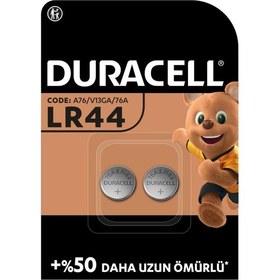 Resim Duracell Alkalin LR44 1.5Volt Pil 