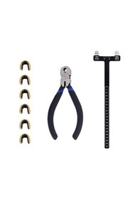 Resim Archery Adjustment Tool Bow String Nocking Points Pliers T Squares Tuning Ruler For For Recurve And Compound Bowstring Accessories 