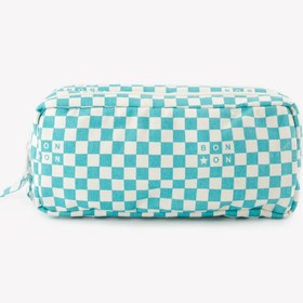 Resim Bonton Checkerboard Blue Vintage Case 
