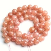 Resim 92/62/46/32/36 turuncu güneş taşı yuvarlak boncuklar, mat bitişli akik boncuklar, DIY takı yapımı için ideal bileklik ve kolye aksesuarları, Halloween veya Noel hediyesi için mükemmel, 15 inç boyut seçenekleri (4/6/8 mm) 