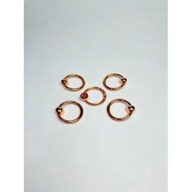 Resim İmamoğlu Zamak Düz Yuvarlak Halka Kulp - Rose - 55 mm - 5 Adet 