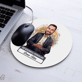 Resim Karikatürlü En Başarılı Erkek Antrenör Mousepad 