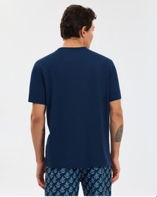 Resim Skechers M Regular T-shirt Erkek Lacivert Tshirt S2610117-0505 Lacivert 