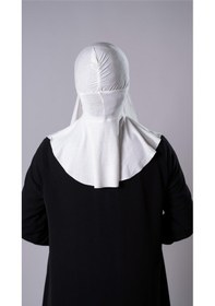 Resim Hürrem Bone Krem Pratik Hazır Geçmeli Şal Şifon Kumaş Hijab Bone 3009 40 