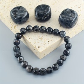 Resim Şık Erkek Doğal Taş Esnek Bileklik - Çok Yönlü Moda Aksesuarı, Günlük Kıyafetler & Özel Günler İçin Mükemmel 