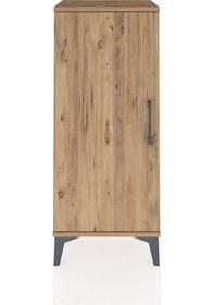 Resim Arges Komodin 2 Raflı Tek Kapaklı 44x30x106 Çam-çam Çam 