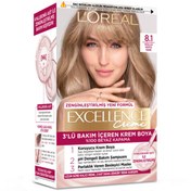 Resim Loreal Paris Excellence Creme - Krem Saç Boyası No: 8.1 Küllü Koyu Sarı 