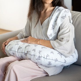 Resim Müslin Bebek Emzirme Destek Yastığı - Iconique Lapin 