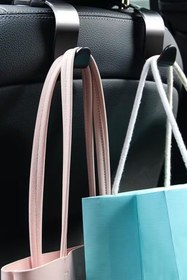 Resim TechnoStation Çok Amaçlı Araç İçi 8Li Askı Kanca Seti Elbise Çanta Market Poşet Askısı Pratik Ev Araç Askı 8 Adet 