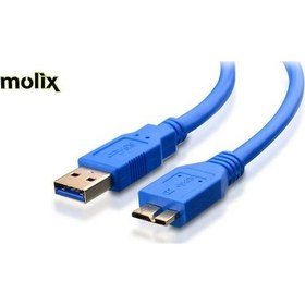 Resim Molix Usb 3.0 30Cm Hdd Kablosu Usb Harici Harddisk Okuma Kablosu 