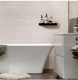 Resim Dekoratif Siyah Metal Banyo Rafı Şampuanlık Duş Rafı Banyo Düzenleyici Siyah 