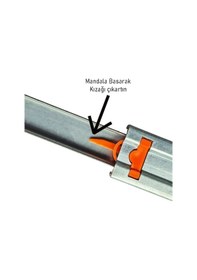 Resim 35 Cm Teleskopik Bilyalı Kızak Çekmece Rayı -1 Çekmecelik Takım GRi 