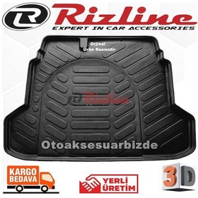 Resim Kia Cerato 3D Bagaj Havuz Paspası Siyah 2010 - 2015 Arası Rizline N11.12337 