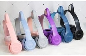 Resim Teknosepetim Sevimli Bluetooth Kulaklık Kablosuz Kulaklık Kedi Kulaklık Cat Kulaklık Mavi 